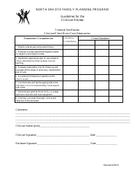 Triennial Clinician Review Form - North Dakota, Page 6