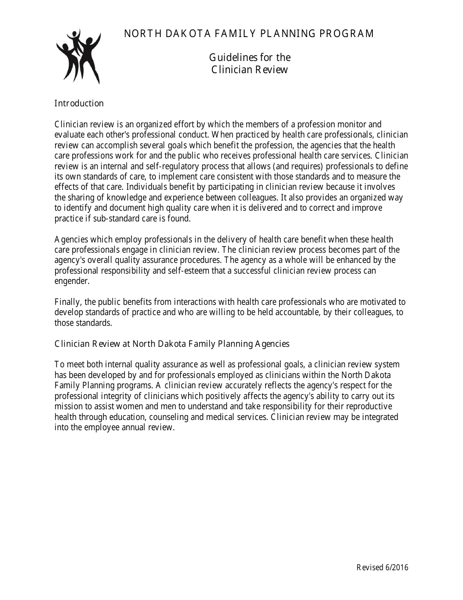North Dakota Triennial Clinician Review Form - Fill Out, Sign Online ...