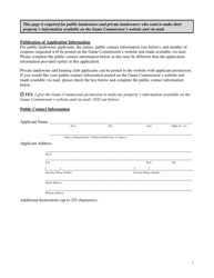 Form PGC-710-WM Regular Landowner/Lessee Application - Deer Management Assistance Program (Dmap) - Pennsylvania, Page 5