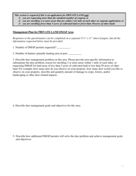 Form PGC-710-WM Regular Landowner/Lessee Application - Deer Management Assistance Program (Dmap) - Pennsylvania, Page 7