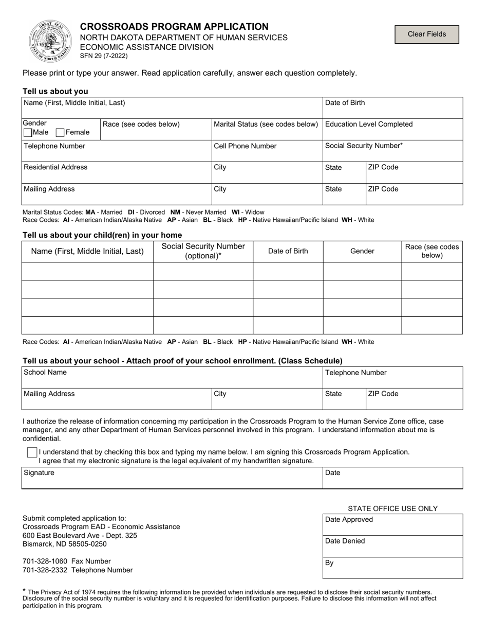 Form Sfn29 Fill Out Sign Online And Download Fillable Pdf North Dakota Templateroller 3689
