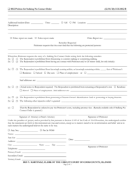 Form CCG0812 Petition for Stalking No Contact Order - Cook County, Illinois, Page 2