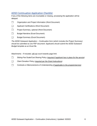 Instructions for Subaward Application - Continuation - Nevada, Page 6