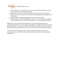 Provider Site Agreement - North Dakota Immunization Information System (Ndiis) - North Dakota, Page 2