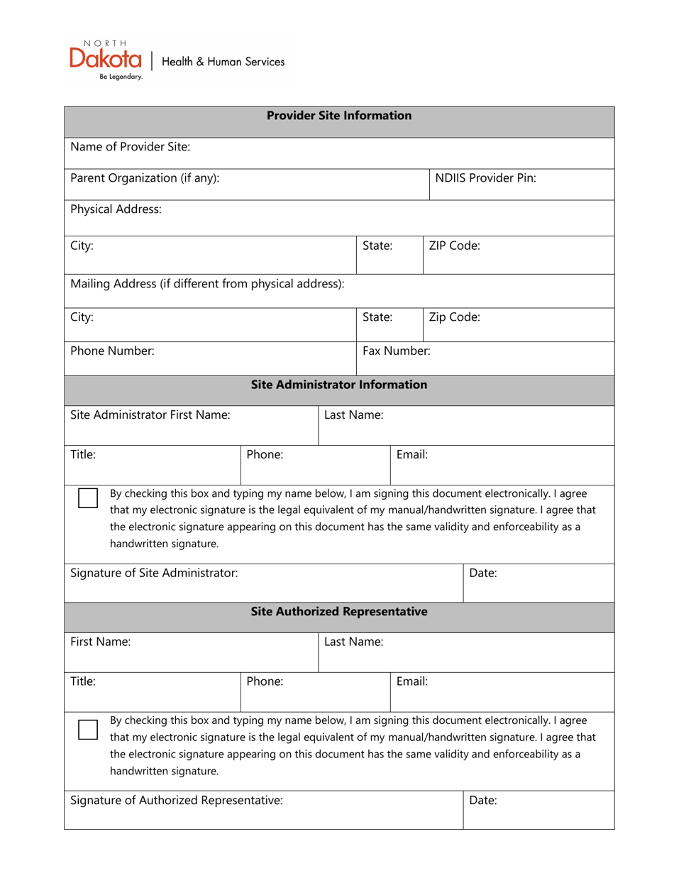 Provider Site Agreement - North Dakota Immunization Information System (Ndiis) - North Dakota, Page 3