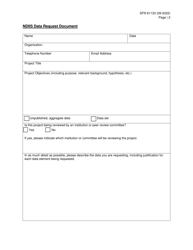 Form SFN61133 North Dakota Immunization Information System Data Request - North Dakota, Page 2