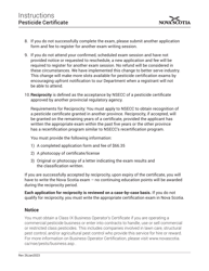 Pesticide Certificate Application - Nova Scotia, Canada, Page 2