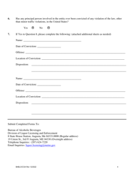 Form BABLO/COA Application for Certificate of Approval - Maine, Page 4