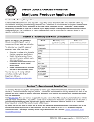 Form MJ17-2020 Marijuana Producer Application - Oregon, Page 4