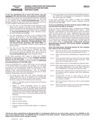 Maryland Form MW508 (COM/RAD-042) Annual Employer Withholding Reconciliation Return - Maryland, Page 2