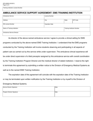 Form SFN60909 EMS Training Institution Licensure Application - North Dakota, Page 6