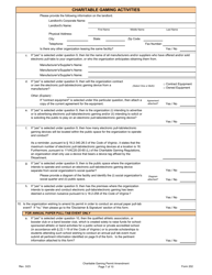 Form 202 Charitable Gaming Permit Amendment - Virginia, Page 7