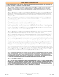 Form 201-N Charitable Gaming Permit Application (New Applicant Only) - Virginia, Page 15