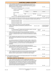 Form 201-N Charitable Gaming Permit Application (New Applicant Only) - Virginia, Page 9