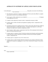 Application for Waiver of in-State Check Writing Requirement - Idaho, Page 2