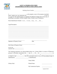 Commercial Deferred Impact Fee Application - Orange County, Florida, Page 3