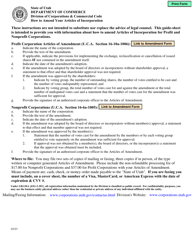 Document preview: Instructions for Articles of Amendment to Articles of Incorporation - Utah