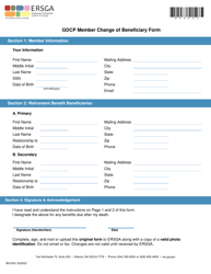 Form B9-GDC Gdcp Member Change of Beneficiary Form - Georgia (United States), Page 3