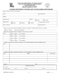 Form DPSSP0093 Indian Gaming Unit Individual State Certification Renewal Application - Louisiana, Page 9