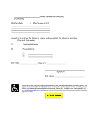 Form 3C-P-551 Verification of Online Program Completion - Hawaii, Page 2