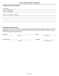Form CS-4300NP New Prime Contractor Application - Pennsylvania, Page 13