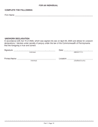 Form CS-4300NP New Prime Contractor Application - Pennsylvania, Page 15