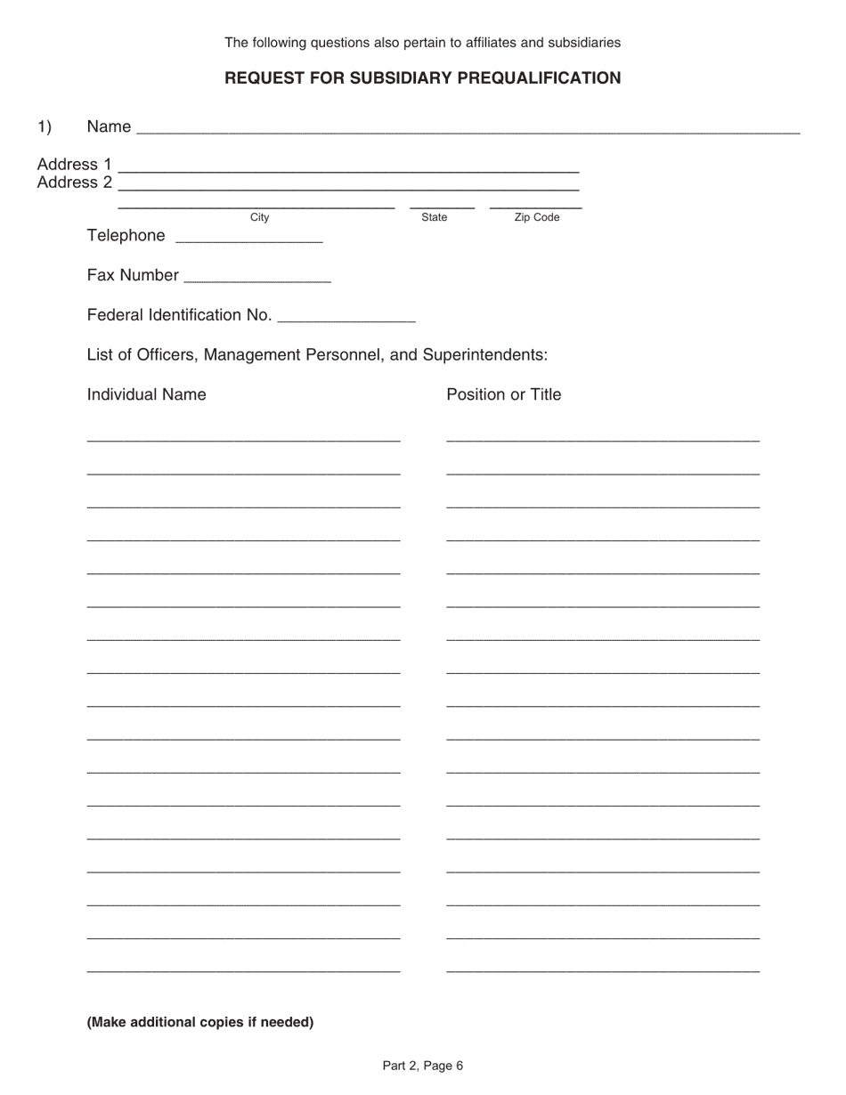 Form CS-4300NP New Prime Contractor Application - Pennsylvania, Page 21