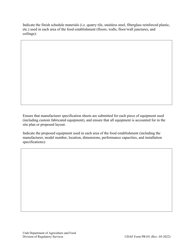 UDAF Form PR101 Retail Food Establishment Plan Review Application - Utah, Page 5