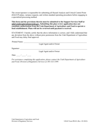 UDAF Form PR101 Retail Food Establishment Plan Review Application - Utah, Page 6
