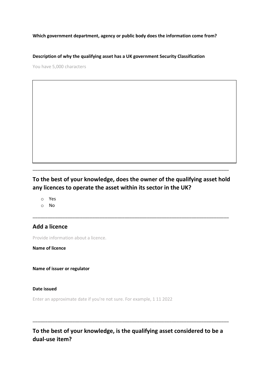 Nsi Voluntary Notification Form - United Kingdom, Page 20