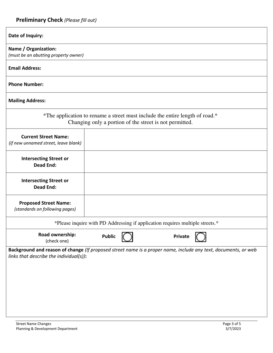 Texas Street Name Changes - Fill Out, Sign Online and Download PDF ...