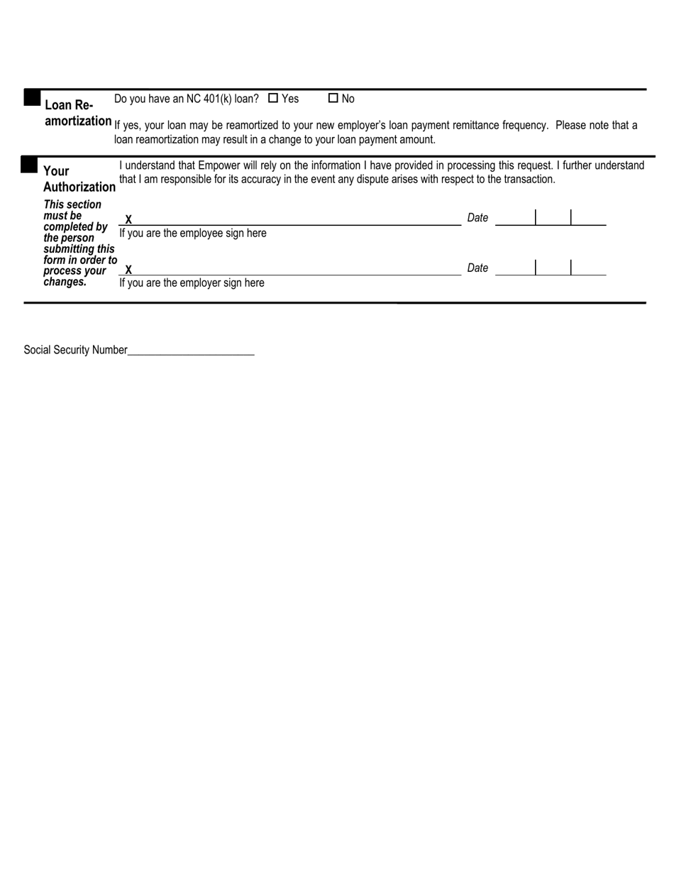Change of Employer - Nc 401(K) Plan - North Carolina, Page 2