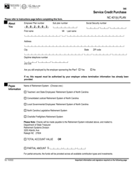 Service Credit Purchase - Nc 401(K) Plan - North Carolina, Page 2