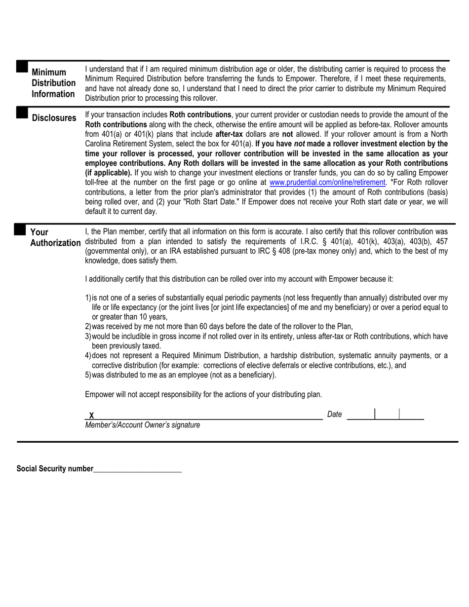 Rollover in - Nc 457 Plan - North Carolina, Page 3
