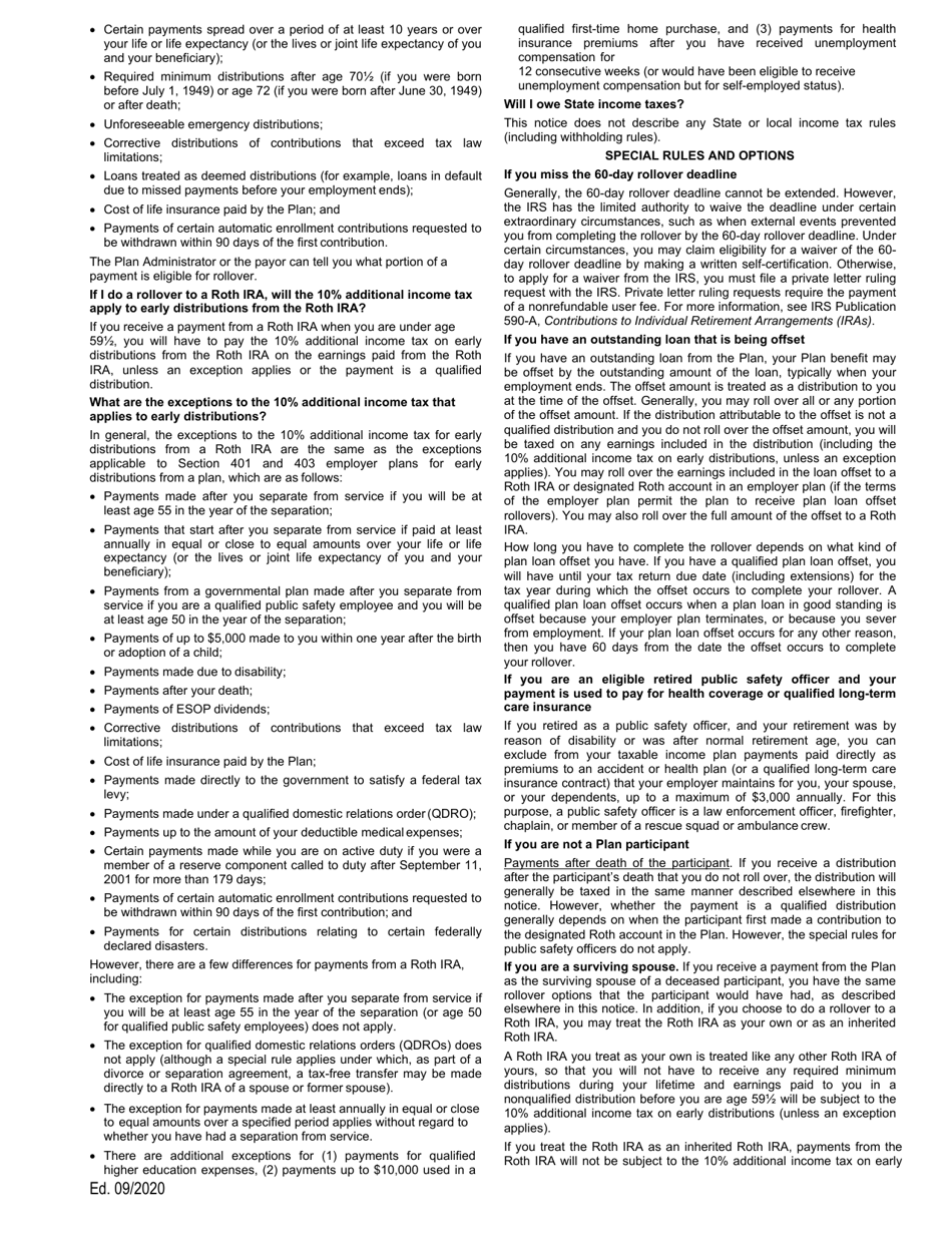 Voluntary Small Balance Cash out Request - Nc 457 Plan - North Carolina, Page 9