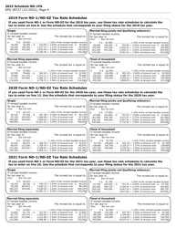 Form SFN28727 Tax Under 3-year Averaging Method for Elected Farm Income - North Dakota, Page 4