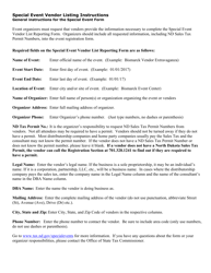 Form SFN21911 Special Event Vendor Reporting Form - North Dakota, Page 2