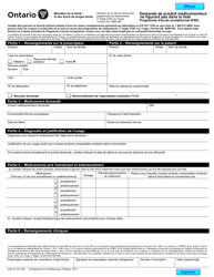 Form 4406-87 Request for an Unlisted Drug Product - Exceptional Access Program (Eap) - Ontario, Canada (English/French), Page 2