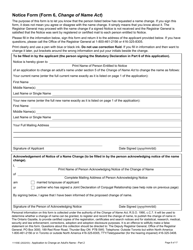 Form 11155E Application to Change an Adult&#039;s Name - Ontario, Canada, Page 10