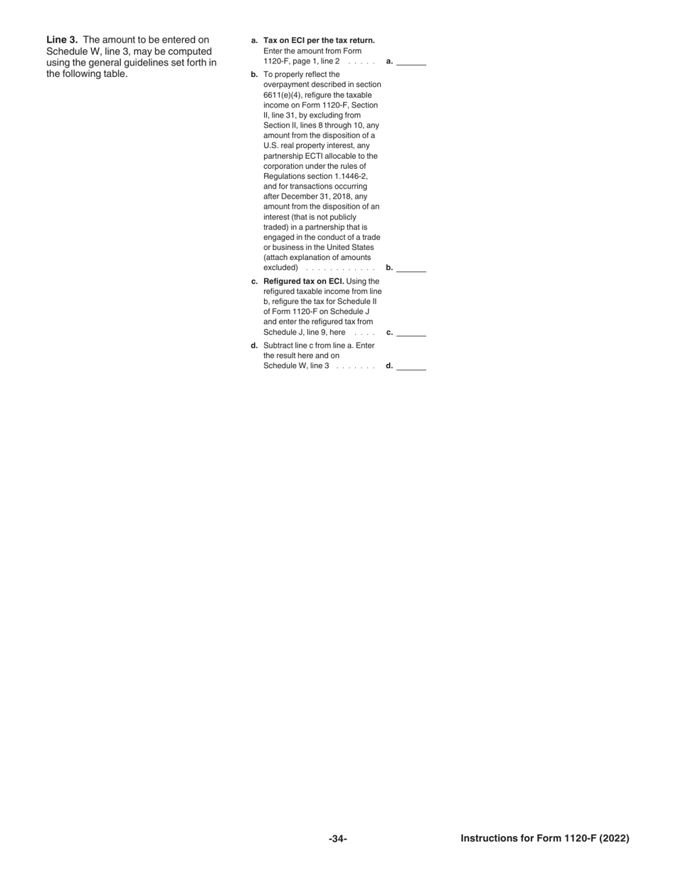 Instructions for IRS Form 1120-F U.S. Income Tax Return of a Foreign Corporation, Page 34