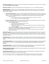 Articles of Incorporation - Washington Nonprofit Corporation - Washington, Page 2
