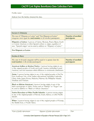 CACFP Civil Rights Beneficiary Data Collection Form - Connecticut, Page 2