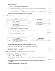 Water Microbiology Laboratory Evaluation Form - Illinois, Page 17