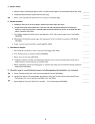 Water Microbiology Laboratory Evaluation Form - Illinois, Page 8