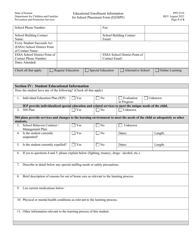 Form PPS5254 Educational Enrollment Information for School Placement Form (Eeispf) - Kansas, Page 3