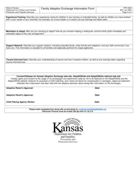Form PPS5320 Family Adoption Exchange Information Form - Kansas, Page 5