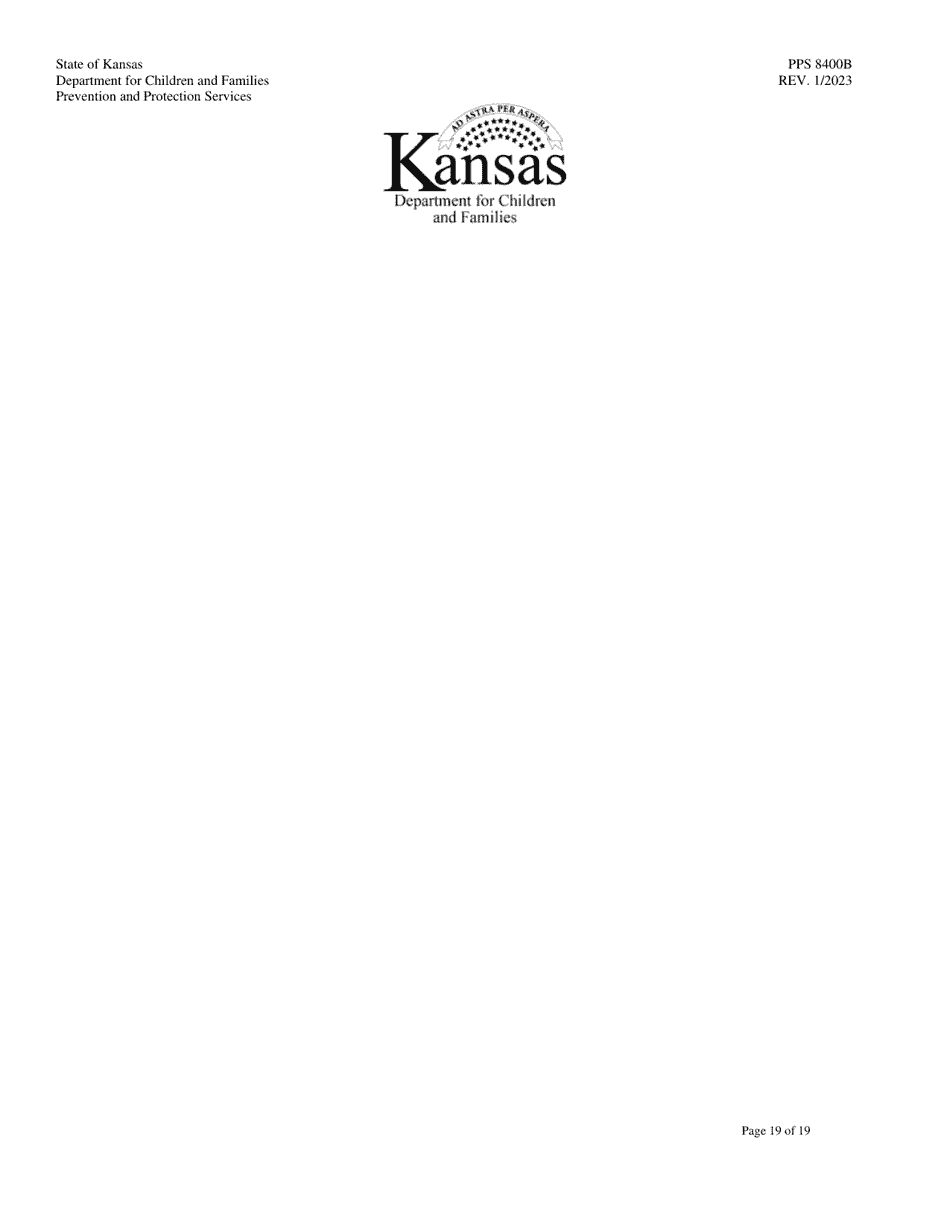 Form PPS8400B Emergency Shelter Site Visit Tool - Kansas, Page 19