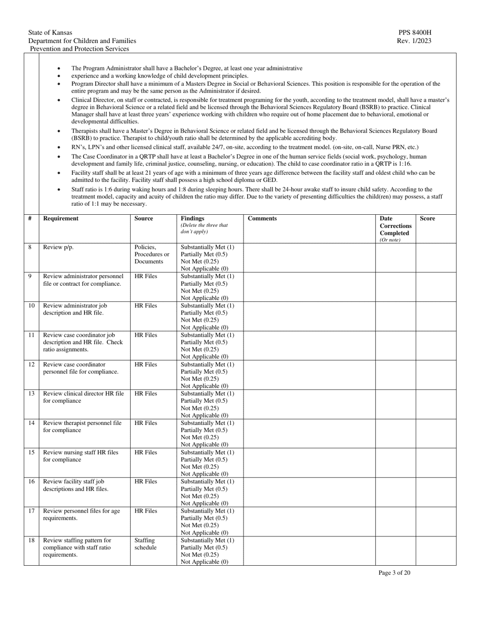 Form PPS8400H - Fill Out, Sign Online and Download Printable PDF ...