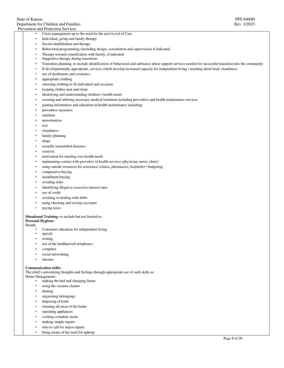 Form PPS8400H - Fill Out, Sign Online and Download Printable PDF ...