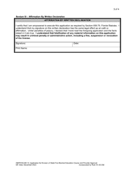 Form DBPR BCAIB10 Application for Division of State Fire Marshal Education Course and Provider Approval - Florida, Page 3